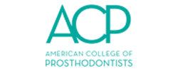 The American College of Prosthodontist Logo of which Dr. Khayat, a dentist in Hingham, MA is a member