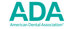 The American Dental Association logo to highlight that both our doctors are members